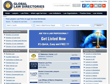 Tablet Screenshot of globallawdirectories.com